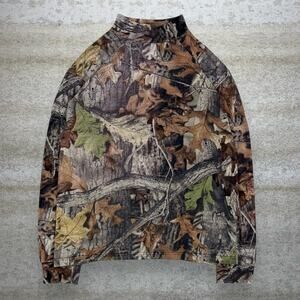 Vintage 90s Advantage Shirt Mens L Hunting Camo Cotton Long Sleeve Woodland
